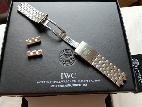 iwc steel bracelet for sale|iwc watches with custom straps.